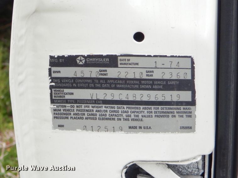 image for item GP9014 1974 Plymouth Duster