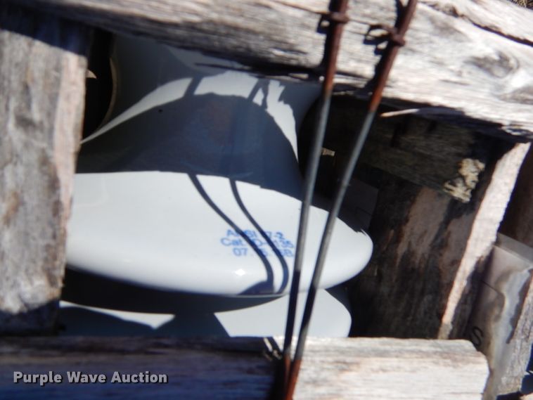 image for item GT9224 (12) pallets of high voltage porcelain insulators