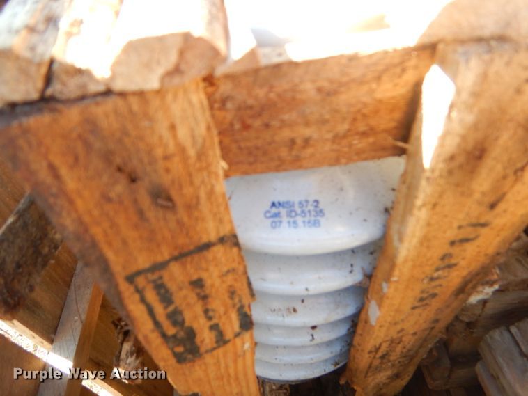 image for item GT9224 (12) pallets of high voltage porcelain insulators