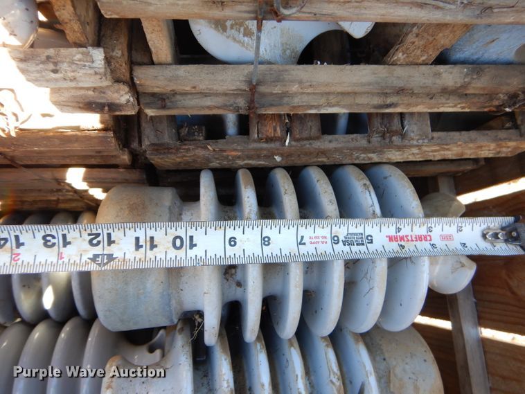 image for item GT9224 (12) pallets of high voltage porcelain insulators