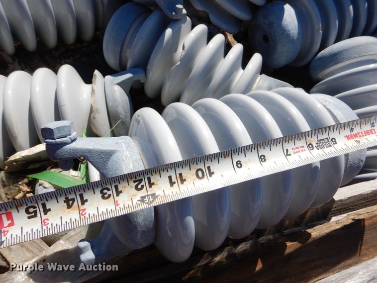 image for item GT9224 (12) pallets of high voltage porcelain insulators