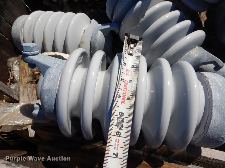 image for item GT9224 (12) pallets of high voltage porcelain insulators