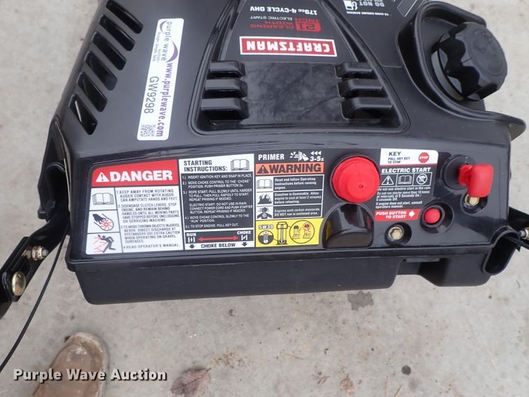 image for item GW9298 Craftsman 247.887802 snow blower