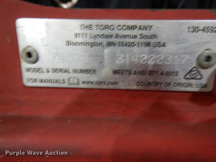 image for item GW9632 Toro Grandstand ZTR lawn mower