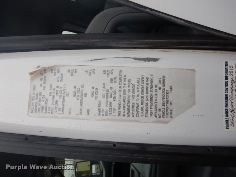 image for item HC9001 2016 Ford F550 winch truck