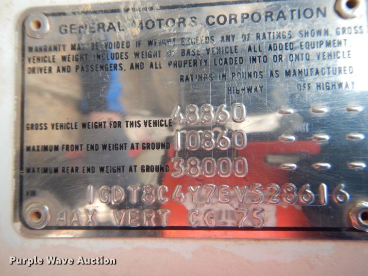 image for item DF3027 1984 GMC Brigadier dump truck