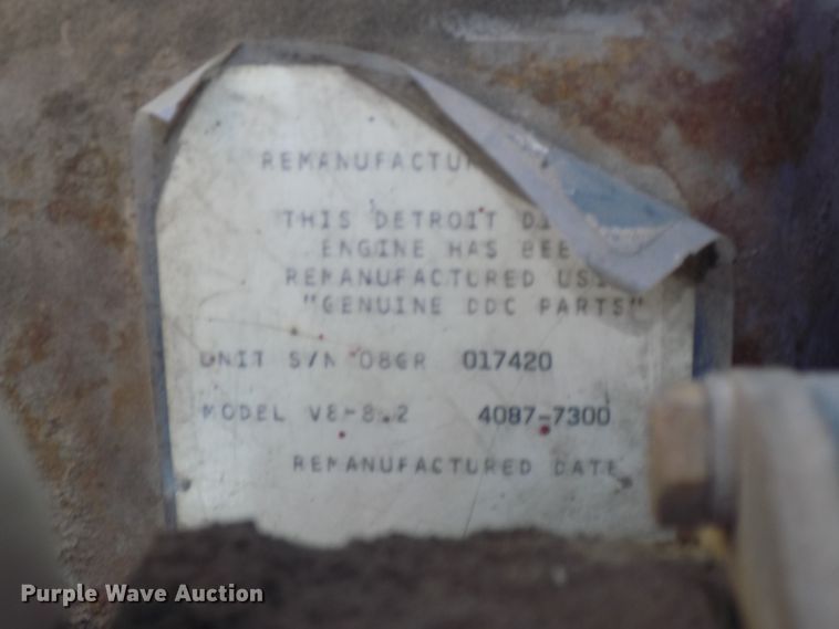 image for item DG2536 1981 Chevrolet C6500 dump truck