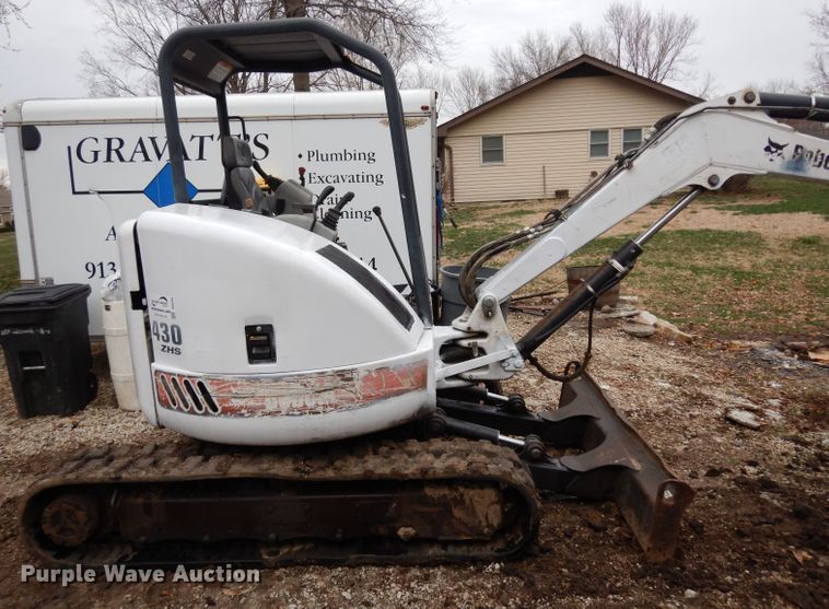 image for item DG6353 2003 Bobcat 430 ZHS mini excavator