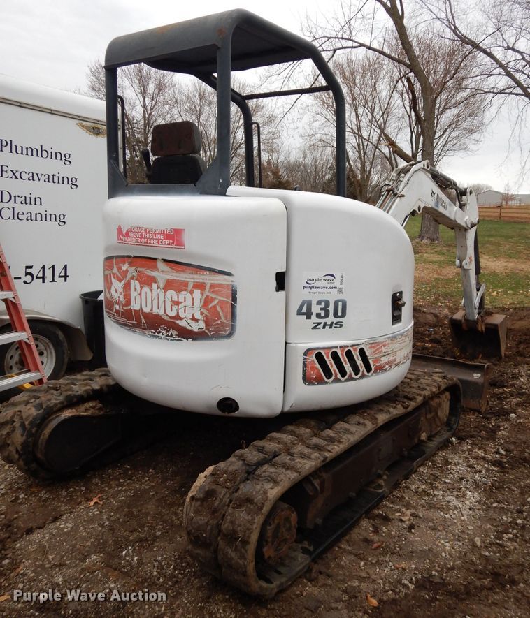 image for item DG6353 2003 Bobcat 430 ZHS mini excavator