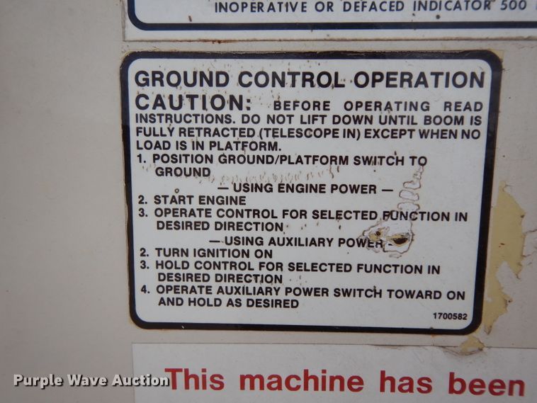 image for item DH2377 1993 JLG 40HA  boom lift