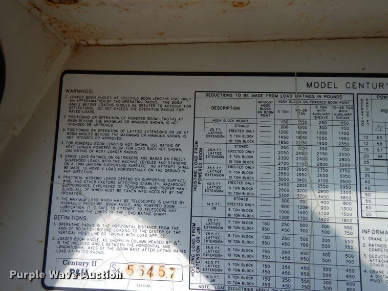 image for item DH2378 1999 P & H CN128 crane