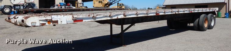 image for item DH2391 1973 Miller Float flatbed trailer