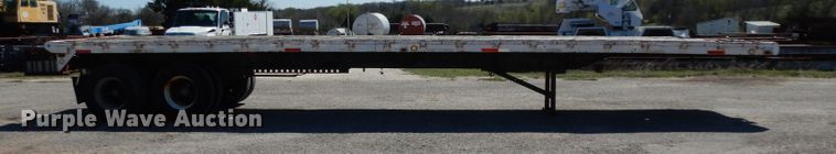 image for item DH2391 1973 Miller Float flatbed trailer