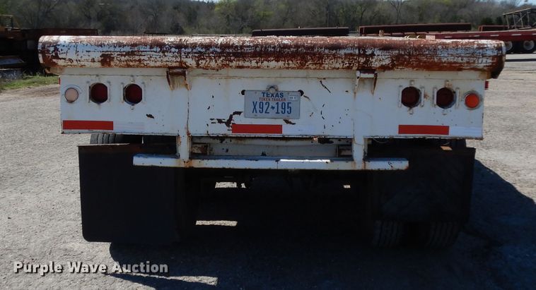 image for item DH2391 1973 Miller Float flatbed trailer