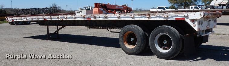 image for item DH2391 1973 Miller Float flatbed trailer