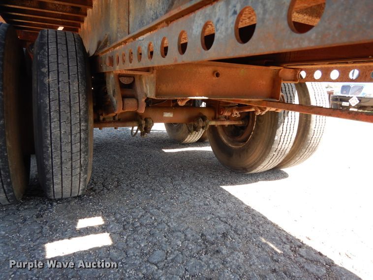 image for item DH2391 1973 Miller Float flatbed trailer