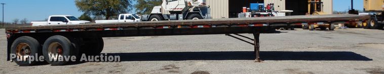 image for item DH2393 1973 Fruehauf FBEP40 flatbed trailer