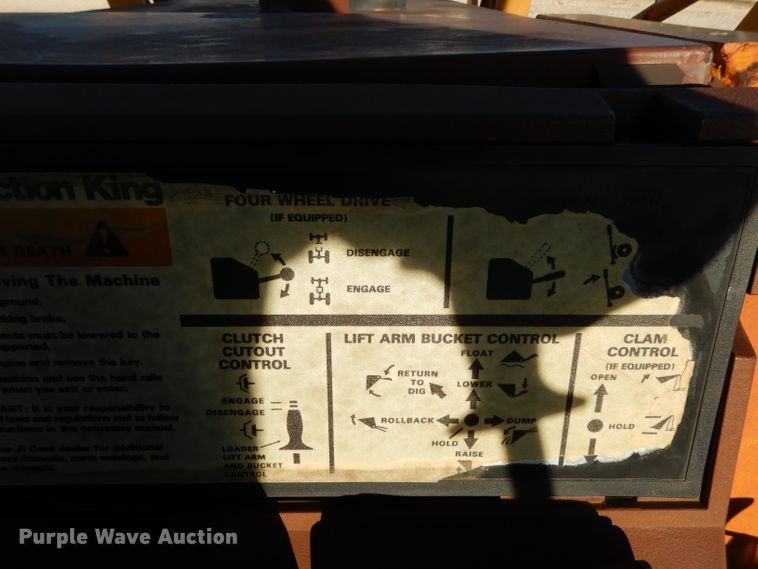 image for item DH2398 1994 Case 580 Super K backhoe