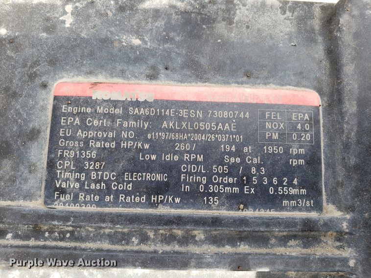 image for item DH5769 2010 Komatsu PC350LC-8 excavator