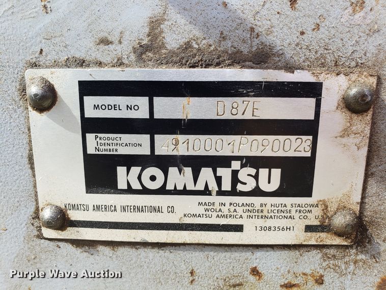 image for item DH5770 2002 Komatsu D87E-2 dozer