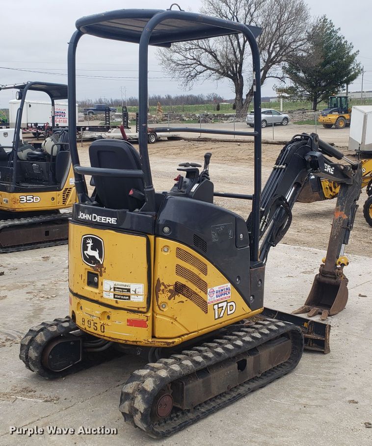 image for item DH5816 2011 John Deere 17D mini excavator