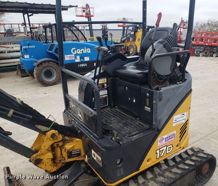 image for item DH5816 2011 John Deere 17D mini excavator