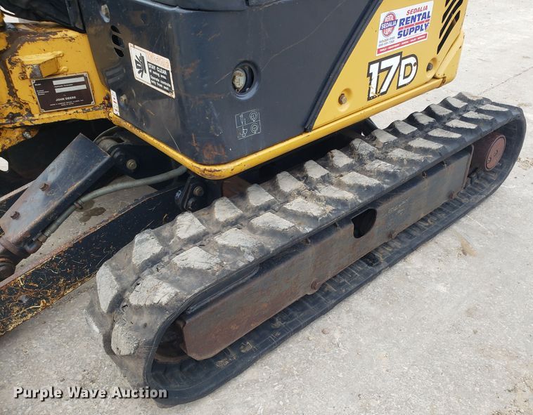 image for item DH5816 2011 John Deere 17D mini excavator