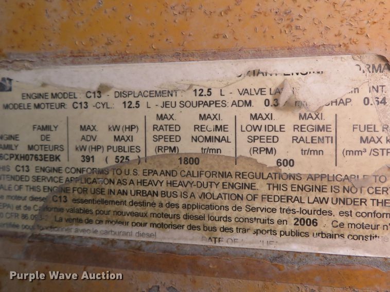 image for item DI2089 2007 Peterbilt 357 dump truck