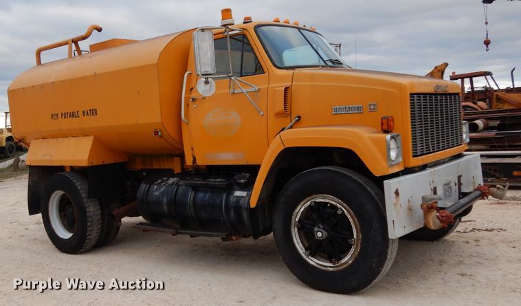 image for item DJ3003 1984 GMC Brigadier water truck