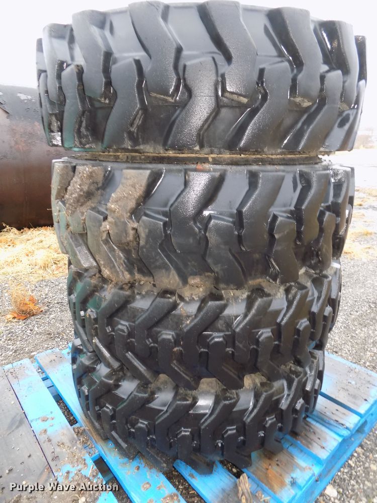 image for item DO9395 (4) 10.5/80-18 foam filled tires
