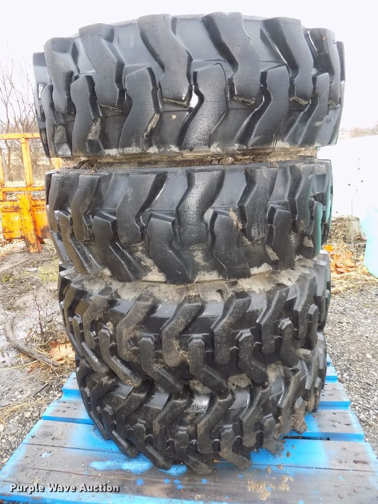image for item DO9395 (4) 10.5/80-18 foam filled tires