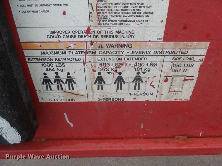 image for item FR9518 2008 Mec 3772ES HD RT scissor lift