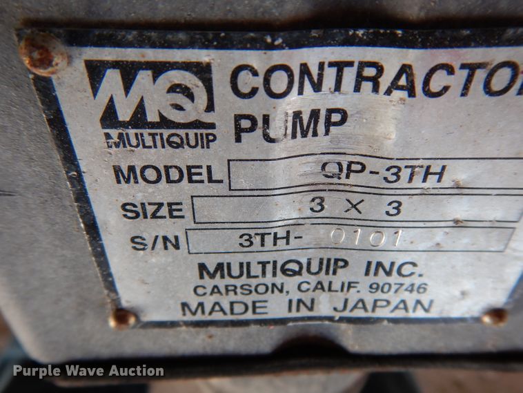 image for item FU9810 Multiquip QP-3TH trash pump