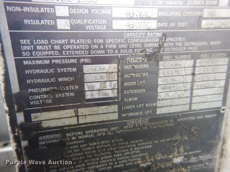 image for item GB9822 2006 Freightliner Business Class M2 digger derrick truck