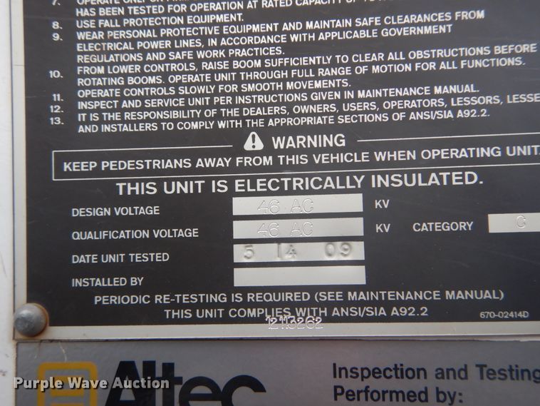 image for item GB9823 2009 Freightliner Business Class M2 bucket truck