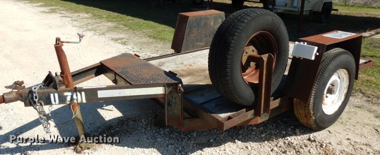 image for item GE9254 1996 shop built tilt deck utility trailer
