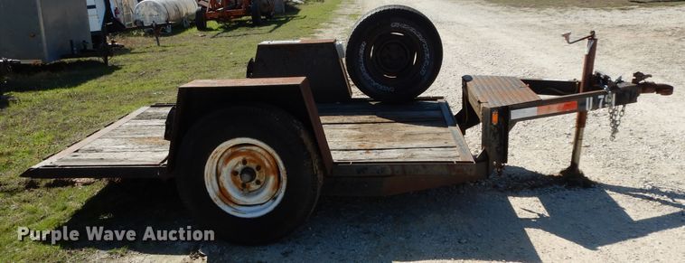 image for item GE9254 1996 shop built tilt deck utility trailer