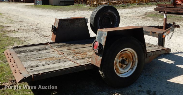 image for item GE9254 1996 shop built tilt deck utility trailer