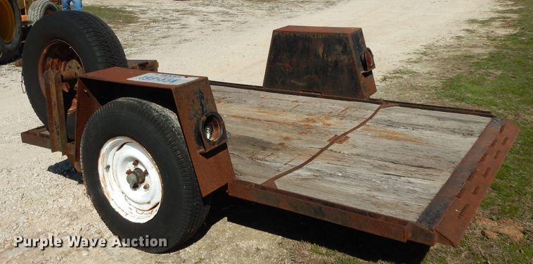 image for item GE9254 1996 shop built tilt deck utility trailer