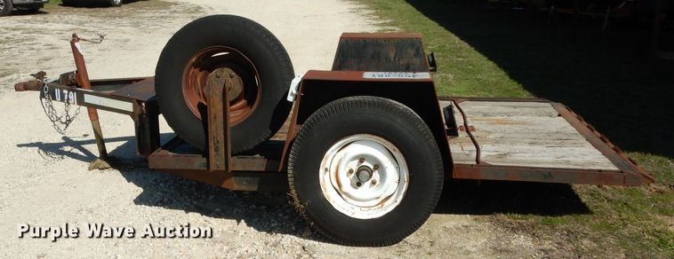 image for item GE9254 1996 shop built tilt deck utility trailer