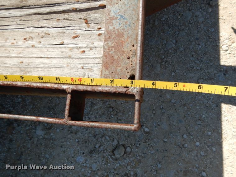 image for item GE9254 1996 shop built tilt deck utility trailer