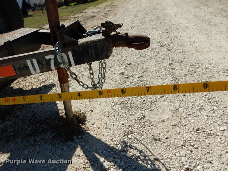 image for item GE9254 1996 shop built tilt deck utility trailer