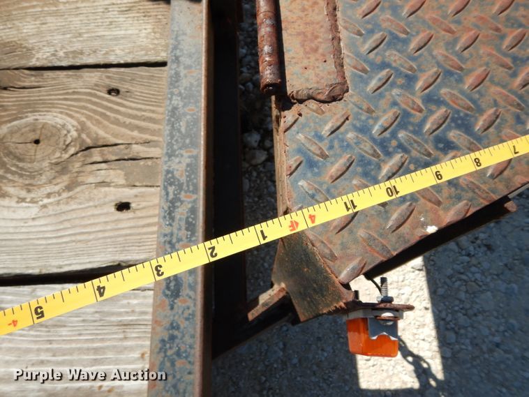 image for item GE9254 1996 shop built tilt deck utility trailer