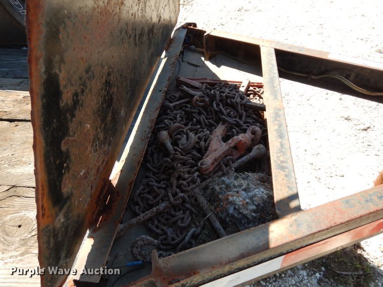 image for item GE9254 1996 shop built tilt deck utility trailer