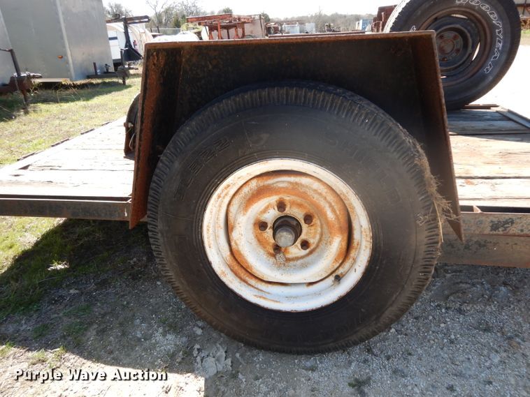 image for item GE9254 1996 shop built tilt deck utility trailer