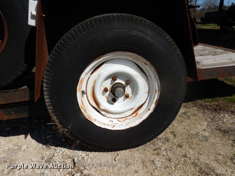 image for item GE9254 1996 shop built tilt deck utility trailer