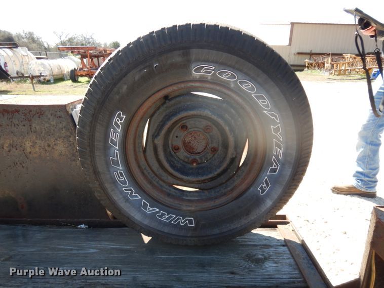 image for item GE9254 1996 shop built tilt deck utility trailer