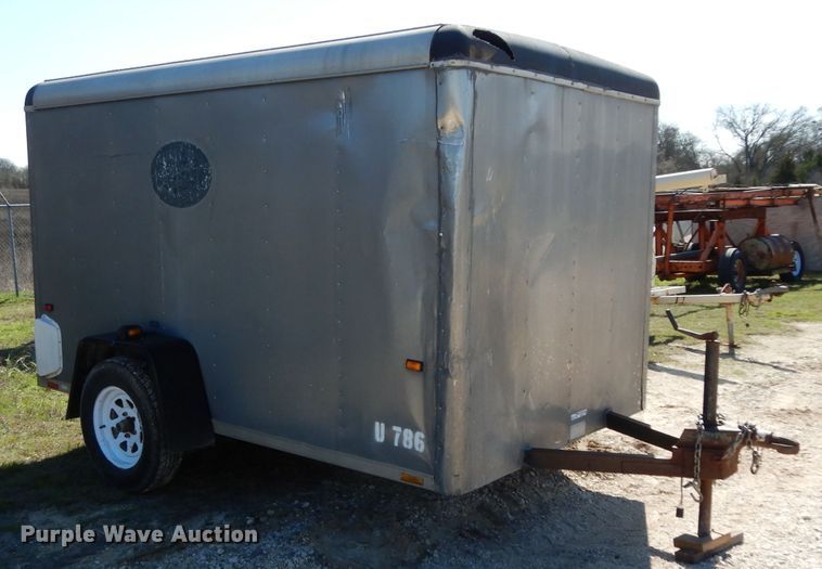image for item GE9255 1994 Wells TW101 enclosed cargo trailer
