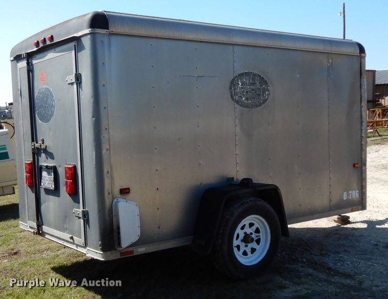 image for item GE9255 1994 Wells TW101 enclosed cargo trailer