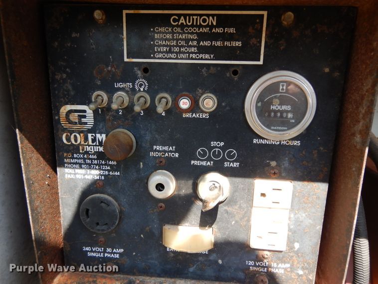 image for item GE9257 Coleman MH4000RKH light plant